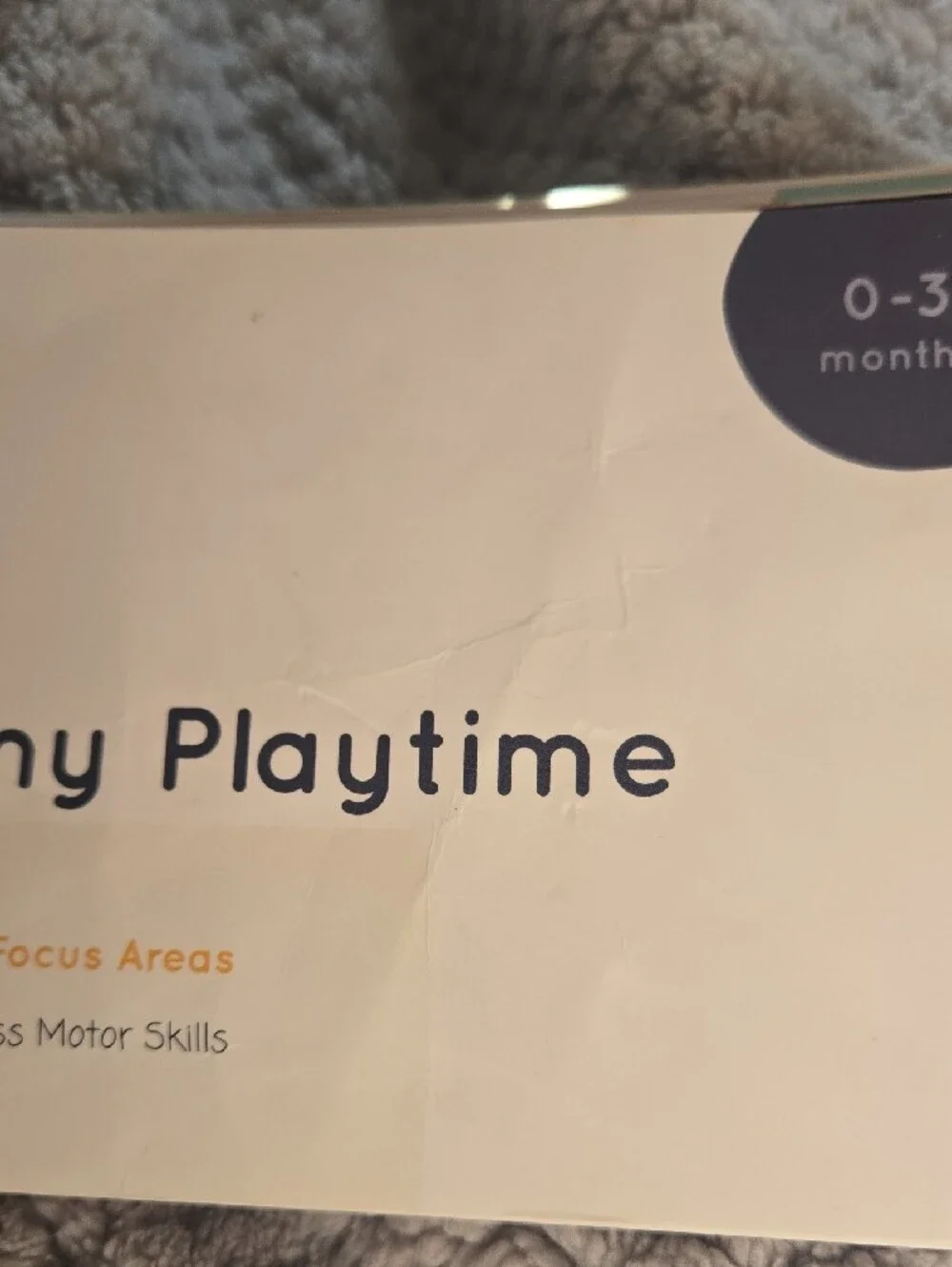 Curious Baby Milestone Activity Card Set 0-12 Months EUC